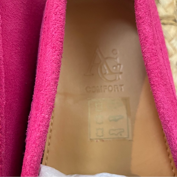 AG Comfort Faux Suede Flats Loafers Casual Women's Shoes Pink (Size 39) - Picture 5 of 10